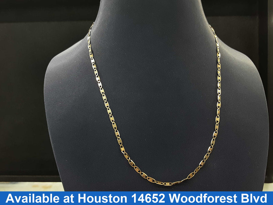 Gucci Chain - Tricolor Gold 10k (.417) 2.1 grams 18 inch