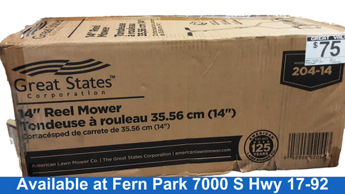 Great States Corporation 204-14 Blue Manual Push Lawn Mower