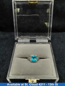 Women's Ring - Blue Topaz Birthstone Ring