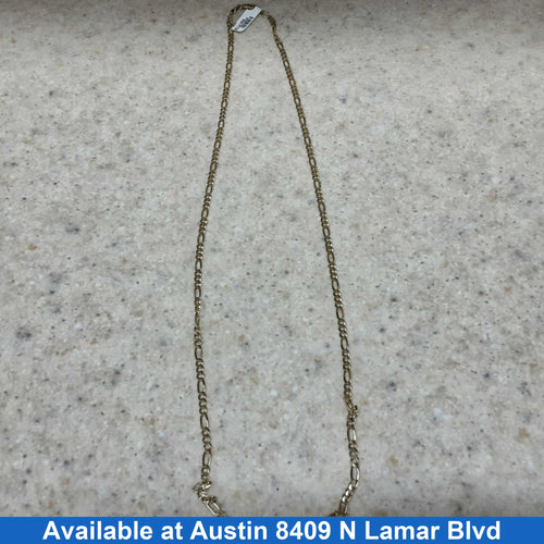 Figaro Chain - Yellow Gold 14k (.585) 15.4 grams 24 inch