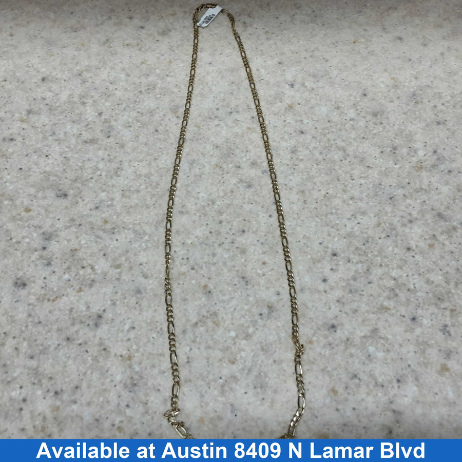 Figaro Chain - Yellow Gold 14k (.585) 15.4 grams 24 inch