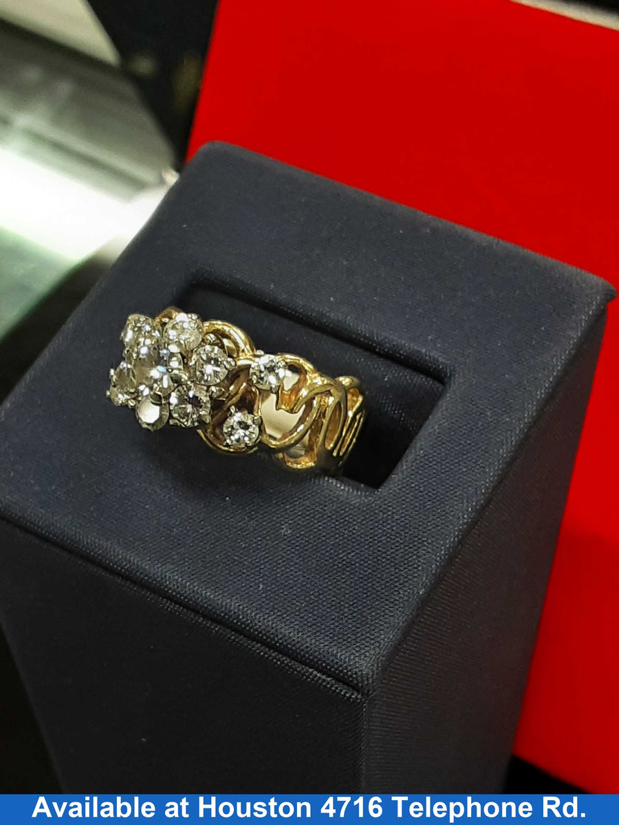 Women's Ring - Yellow Gold 14k (.585) 6.2 grams Size 6