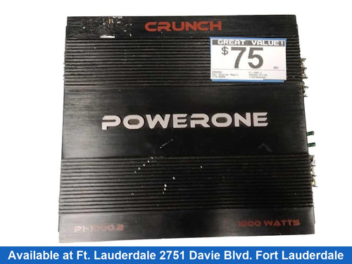 Crunch P1-1000.2 Black Car Audio Amplifier