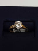 Women's Ring - Solitaire - Yellow Gold 10k (.417) 1.8 grams Size 5