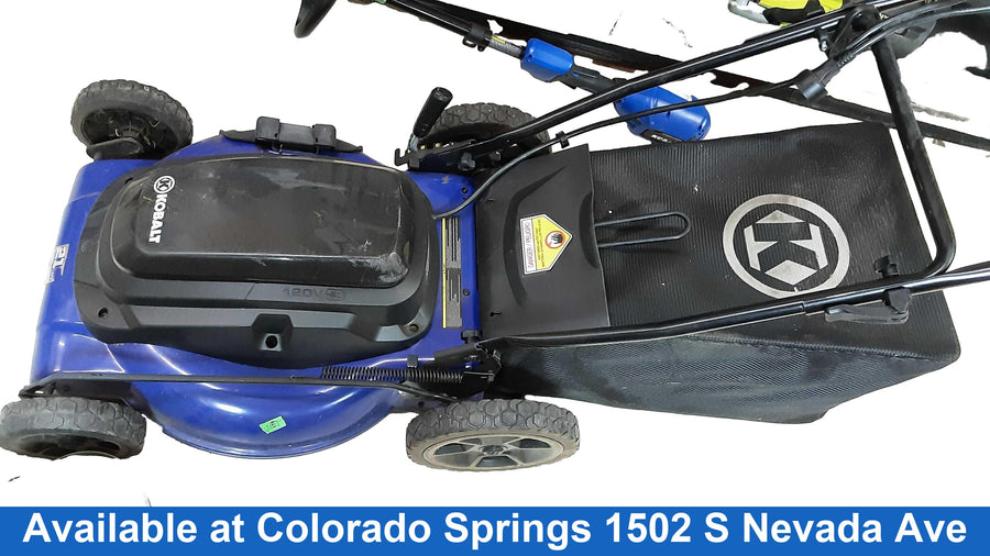 Kobalt Km21106 Blue Corded Push Lawn Mower