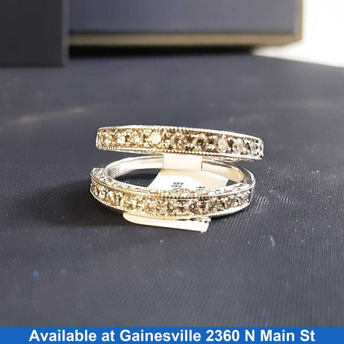 Ring - Channel Set - White Gold 14k (.585) 4.5 grams Size 6