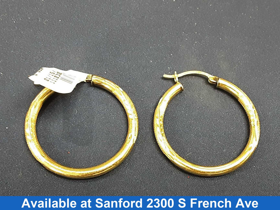 Bangle Earring Yellow Gold 14k (.585) 3.7 grams
