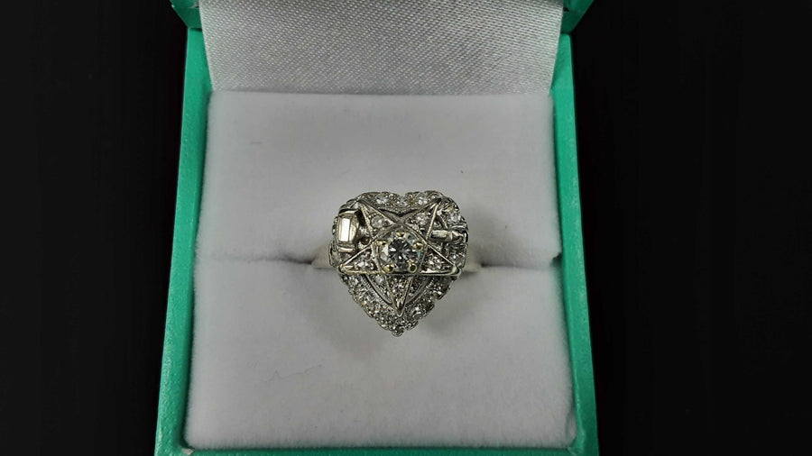 Women's Ring - White Gold 14k (.585) 4.4 grams Size 7