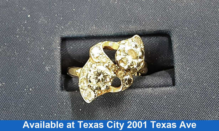 Women's Ring - Yellow Gold 14k (.585) 3.4 grams Size 7