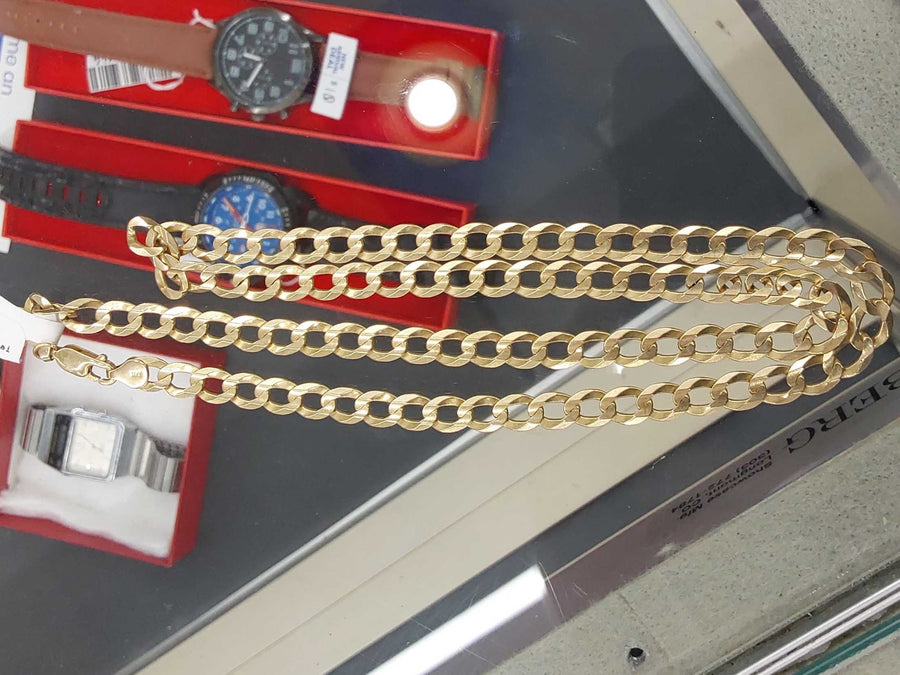 Cuban Link Chain - Yellow Gold 14k (.585) 30.5 grams 24 inch