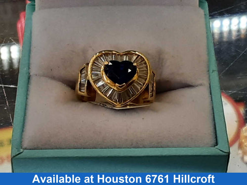 Women's Ring - Yellow Gold 18k (.750) 9.2 grams Size 4.5