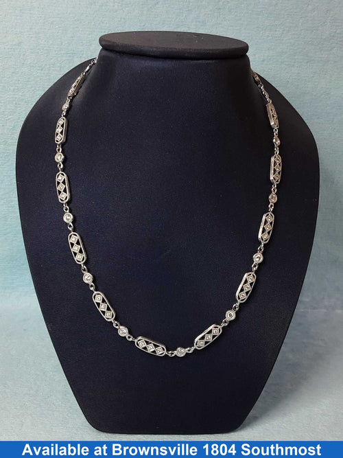 Chain - White Gold 18k (.750) 24.4 grams 16 inch