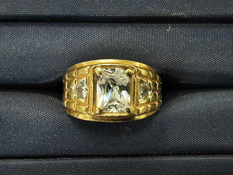 Men's Ring - Yellow Gold 14k (.585) 5.2 grams Size 8