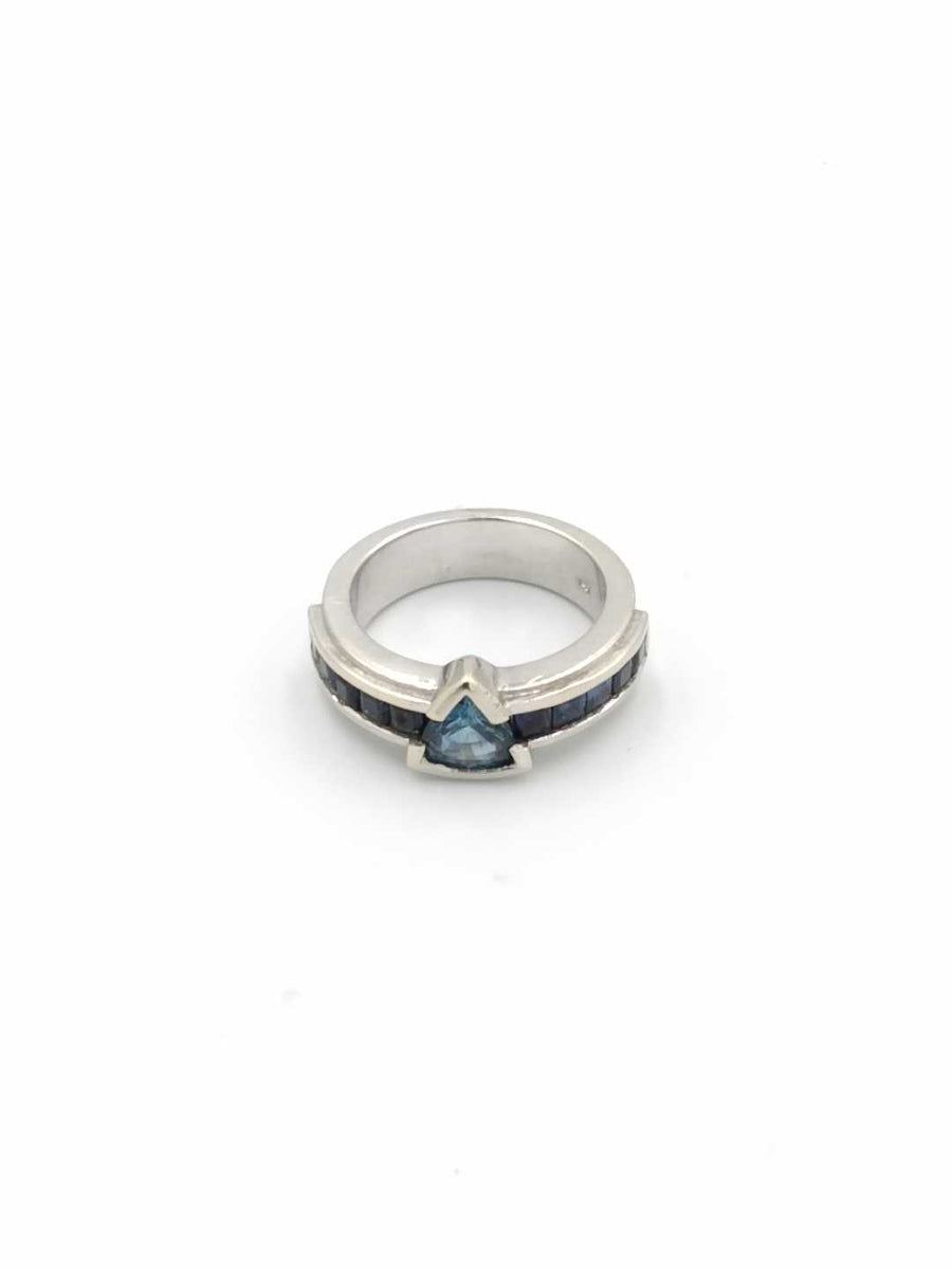 Women's Ring - Anniversary - White Gold 14k (.585) 7.5 grams Size 6