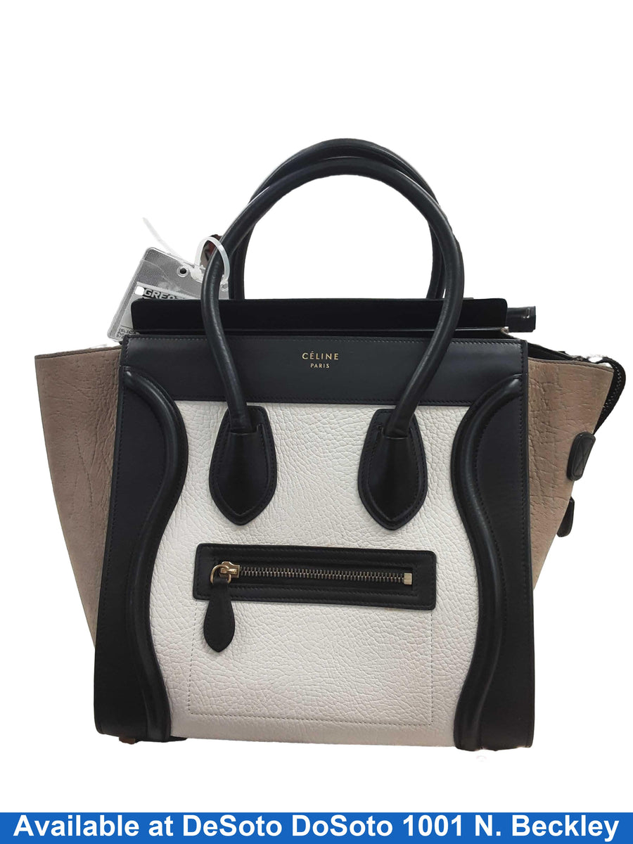 Celine F-ce-1135 Beige / Tan Purse / Handbag