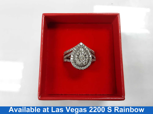 Ring - Engagement Set - Tricolor Gold 14k (.585) 6.3 grams Size 5.5