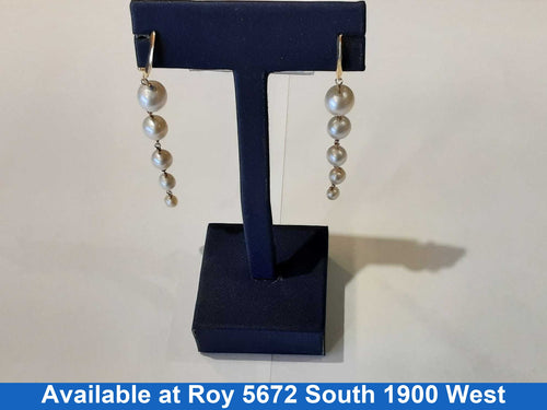 Pearl Earrings - Yellow Gold 10k (.417) 2.8 grams