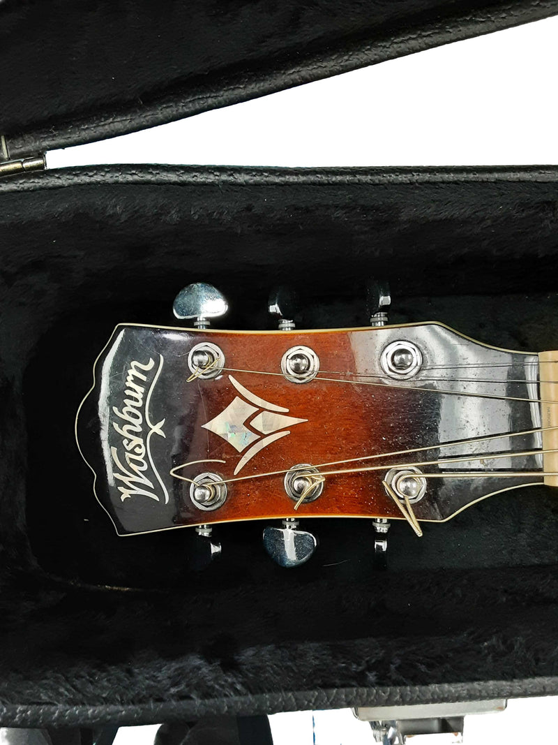 Washburn Ea15atb-a Beige / Tan Acoustic / Electric Classic Guitar