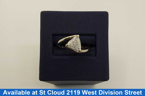 Women's Ring - Solitaire - White Gold 14k (.585) 3.73 grams Size 7