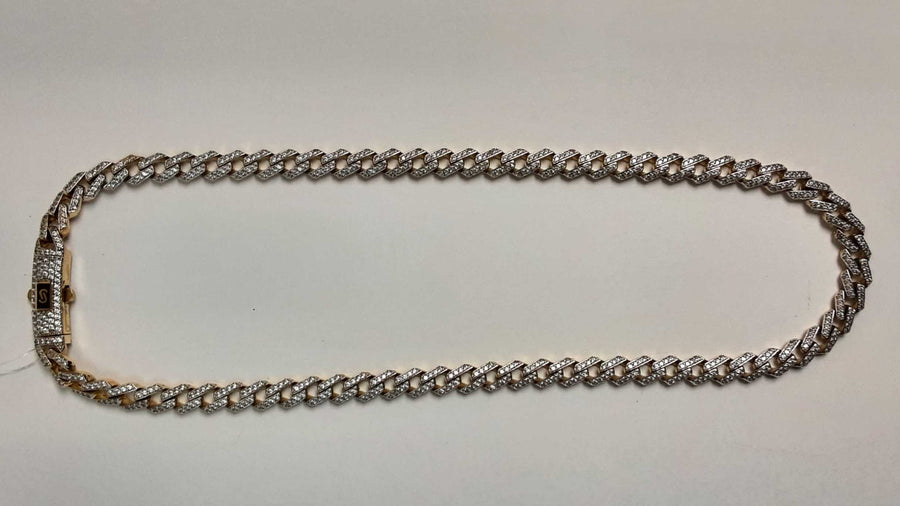 Cuban Link Chain - Yellow Gold 14k (.585) 26.2 grams 8 inch