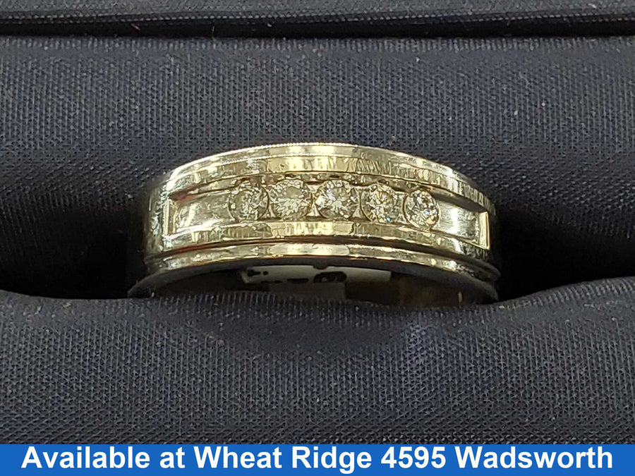 Men's Ring - White Gold 10k (.417) 6.1 grams Size 10.5