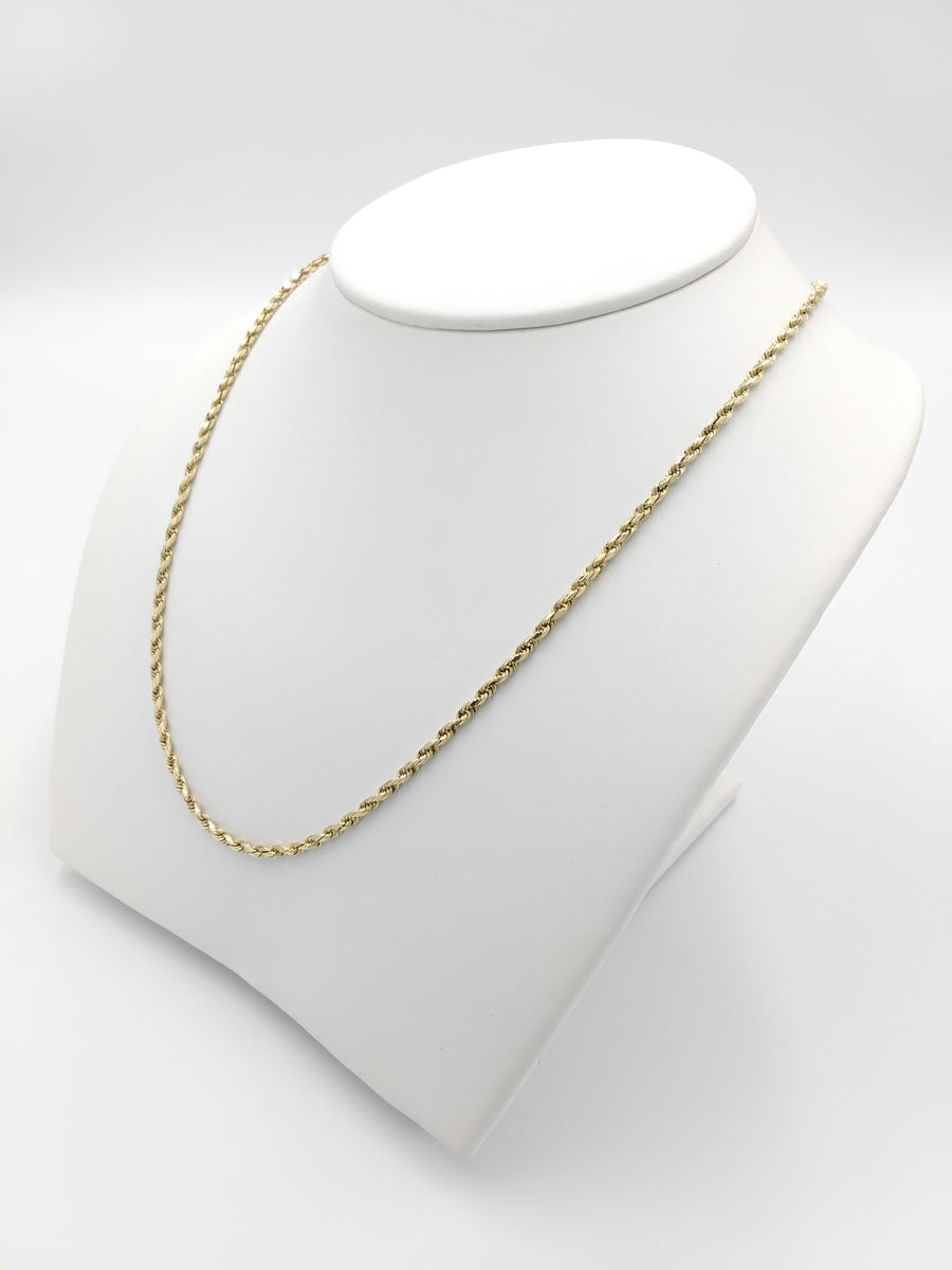 Rope Chain - Yellow Gold 14k (.585) 7.7 grams 18 inch