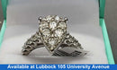 Women's Ring - White Gold 10k (.417) 6.5 grams Size 8