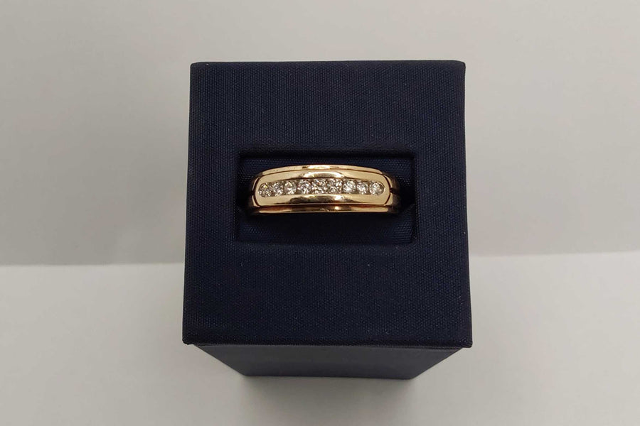 Ring - Wedding Band - Yellow Gold 10k (.417) 2.95 grams Size 10