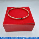 Bangle Bracelet - Yellow Gold 10k (.417) 7 grams 5 inch