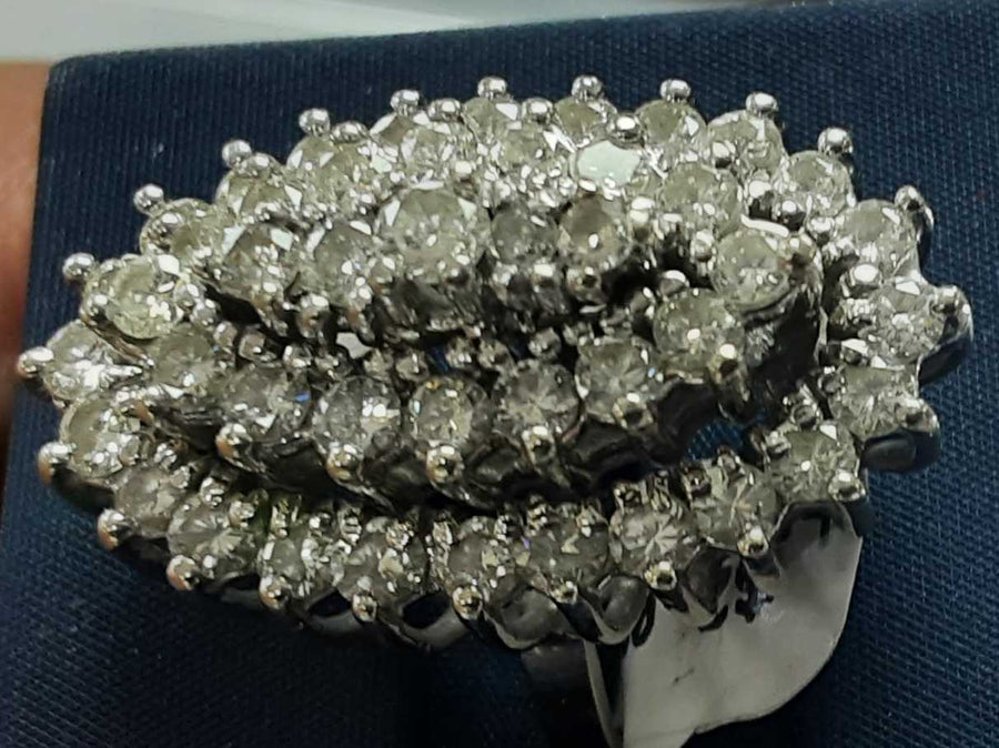 Women's Ring - White Gold 14k (.585) 11.9 grams Size 20