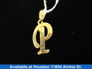 Yellow Gold 10k Letter P (.417) 0.7 Grams