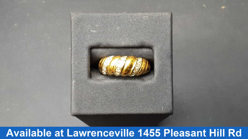 Women's Ring - Yellow Gold 18k (.750) 5.7 grams Size 7.5