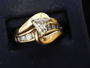 Ring - Wedding Set - Yellow Gold 14k (.585) 8.7 grams Size 8