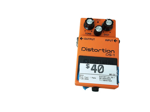 Boss Distortion Ds-1 Orange Midi Foot / Pedalboard Controller