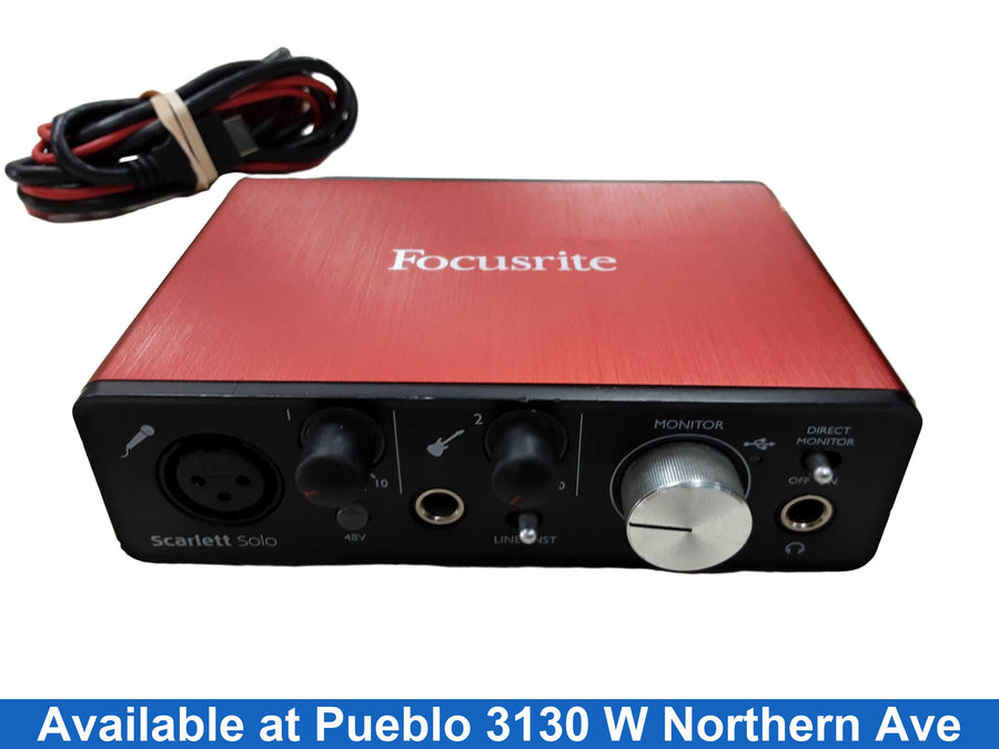 Focusrite Scarlett Solo Red Classic Audio Interface