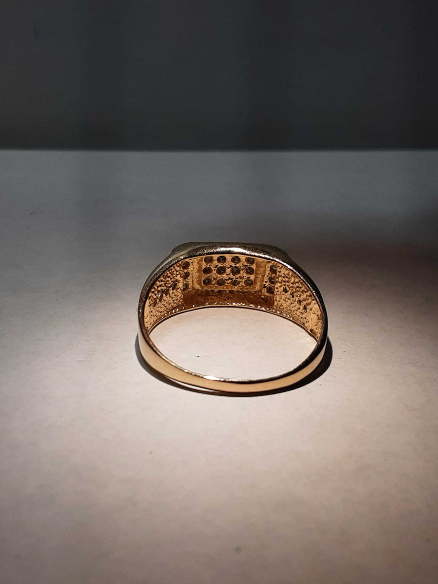 Men's Ring - Yellow Gold 10k (.417) 4.9 grams Size 14