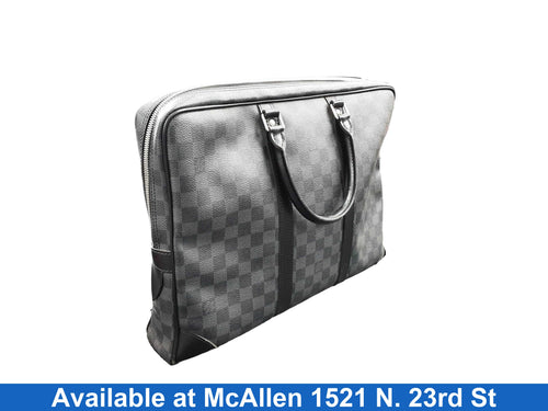 Louis Vuitton Tadao Lona Damier Graphite Black Backpack / Briefcase / Bag