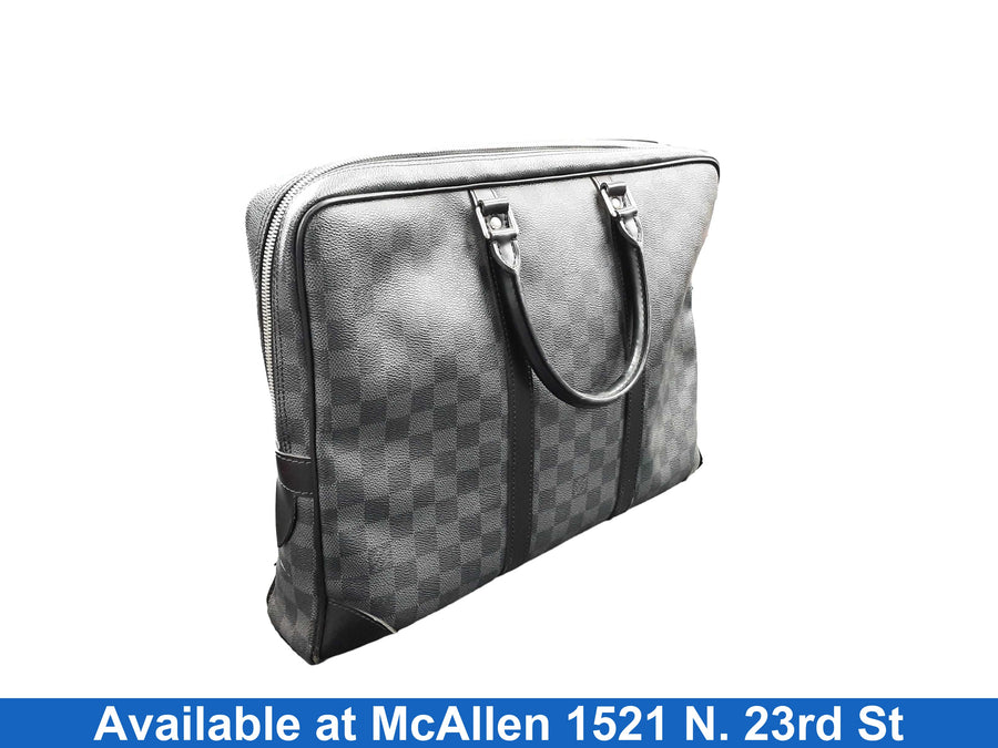 Louis Vuitton Tadao Lona Damier Graphite Black Backpack / Briefcase / Bag