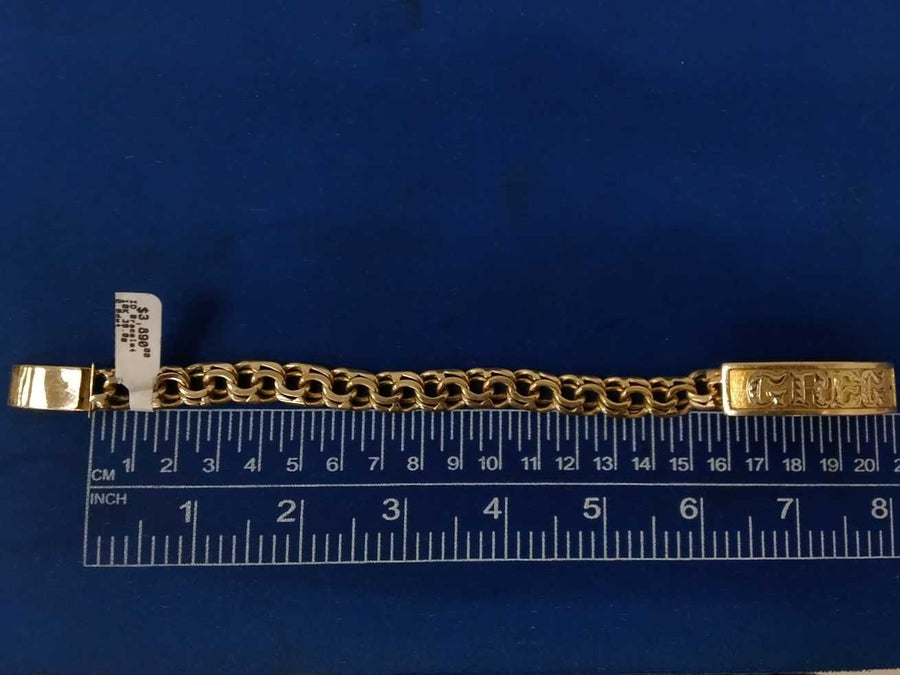 ID Bracelet - Yellow Gold 10k (.417) 39 grams 10 inch