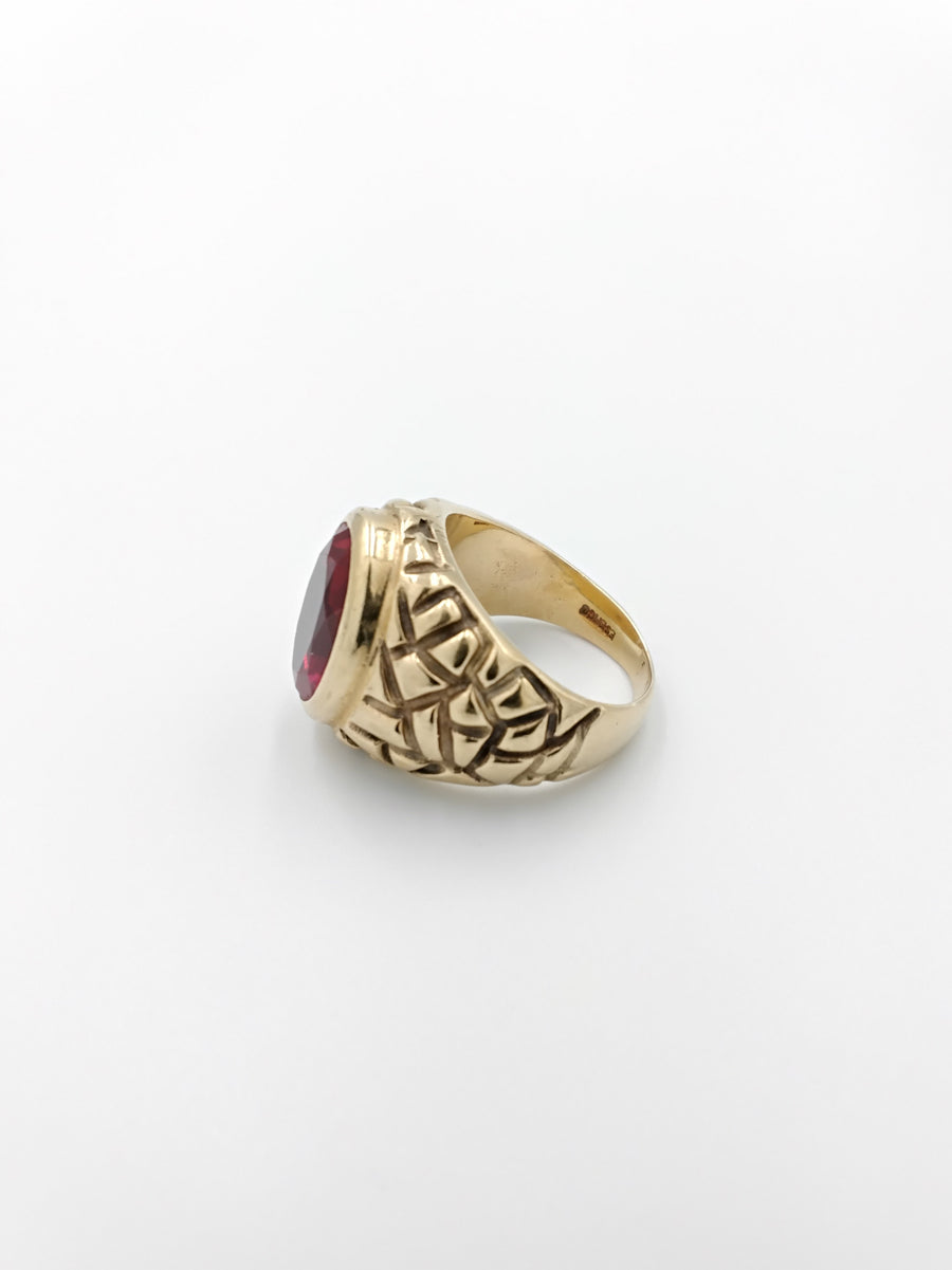 Men's Ring - Yellow Gold 10k (.417) 11 grams Size 7.5