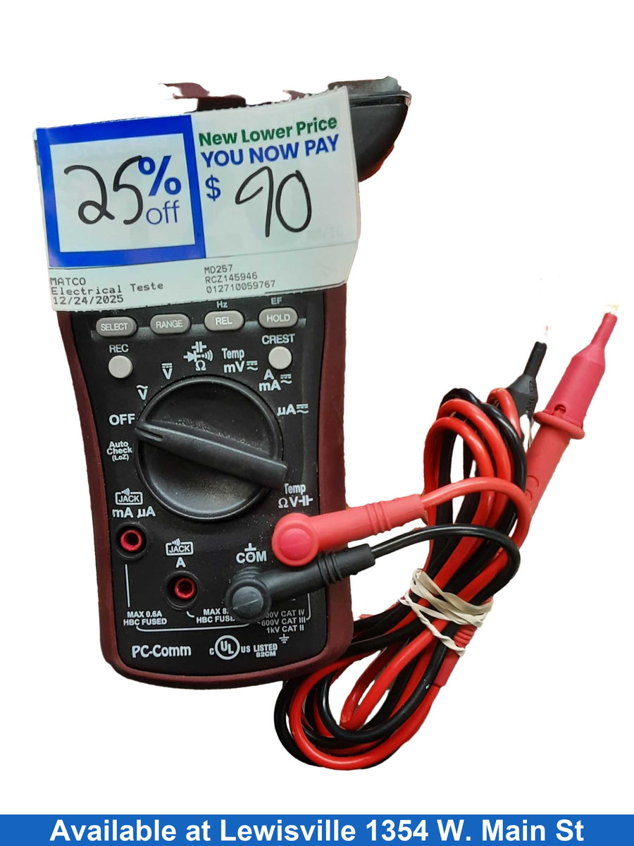 Matco Md257 Red Electrical Testing Instrument
