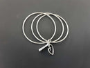Retired James Avery Bangle Bracelet - Silver 40.5 Grams 7 Inch