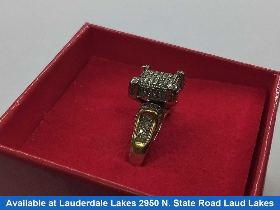 Women's Ring - Solitaire - Yellow Gold 10k (.417) 4.5 grams Size 8.5