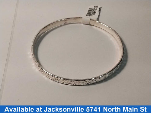 Bangle Bracelet - Silver 8.9 grams 6 inch