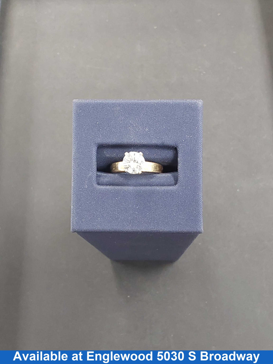 Women's Ring - Solitaire - Yellow Gold 14k (.585) 1.7 grams Size 6