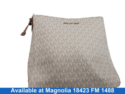 Michael Kors Ab-1904 Beige / Tan Purse / Handbag