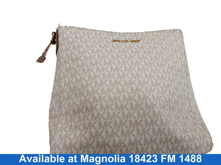Michael Kors Ab-1904 Beige / Tan Purse / Handbag
