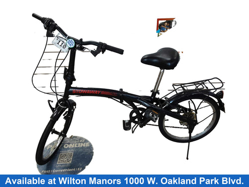 Stoiwaway Folding Black Cruiser Bike