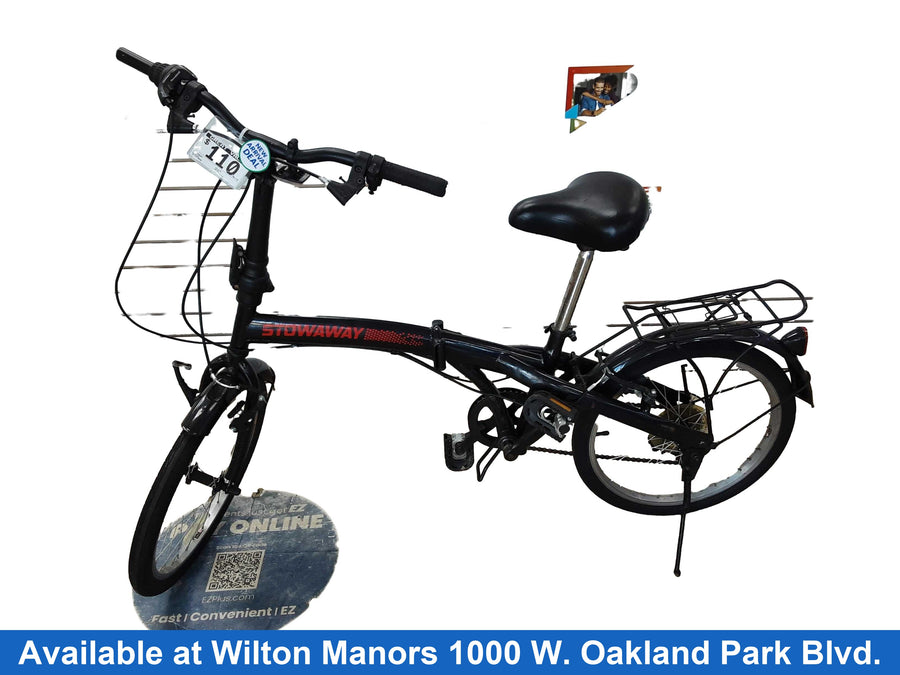 Stoiwaway Folding Black Cruiser Bike
