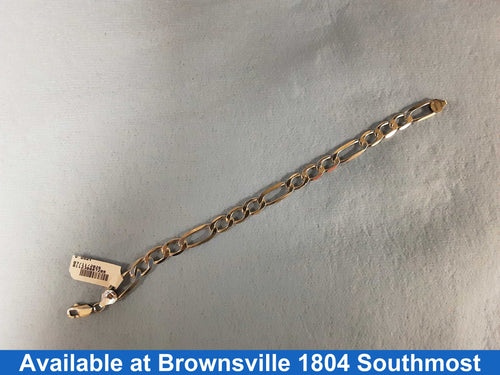 Figaro Bracelet - Silver 15.9 grams 8 inch